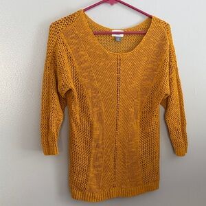 Old Navy Women's Mustard Knit Sweater